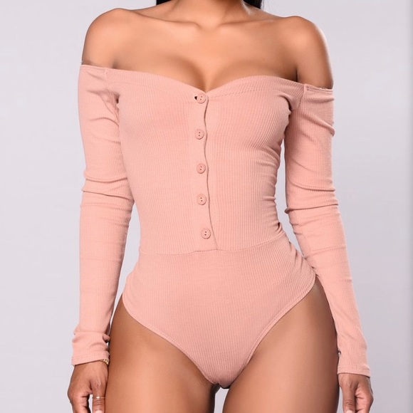Fashion Nova Tops - Mauve Bodysuit